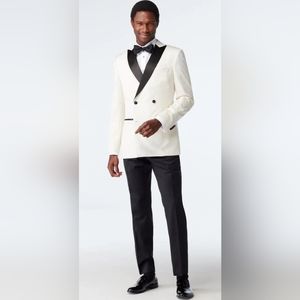 INDOCHINO Slim Fit Ivory And Black Tuxedo NWT 36R